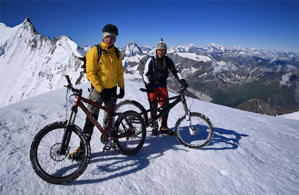 Gipfelfoto mit Hannes und Felix